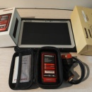 Promotie ! Kit Tester Diagnoza Auto Multimarca Launch X43X-Diag + Tableta 4G Panasonic 8/256 Gb Ecran Touchscreen 10.1 Inch, 47 Functii Speciale Active, CAN FD, OBFCM, Limba ROMANA