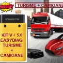 Interfata auto Launch X431 EasyDiag 4in1 Light, Turisme, Autoutilitare, Camioane, Motociclete + Tableta Android 10 Inch, Limba Romana, Functii Service Auto