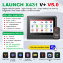 NOUL Launch X431 V+ PRO4 Plus 4/64GB Wifi/Bluetooth ,Limba Romana cu Tableta Toughbook 10.1" Tester Auto Profesional Service CANFD, Doip, Obfcm, Licenta Nelimita si Update 24 Luni Gratuit