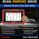 NOUL Tester Auto Profesional Launch X431 PROS ELITE Original Tableta 8 inch 4/64GB, OBFCM + CANFD, 2 ani Online, Licenta Nelimitata (versiunea cu fir Launch X431 PROS)
