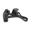 Prelungitor Cablu, Adaptor Auto 2 in 1 la OBD2 16 Pin, 30cm, 2 mufe mama, 1 mufa tata