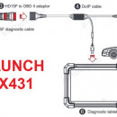 Cablu auto original DoIP pentru Launch X431 16 Pini utilizare cu DBScar 7 DBScar VII Aparate de diagnoza CRP919X BT/ CRP919E BT/ Pro3 APEX/ ProS V5.0/X431 PRO3 ACE