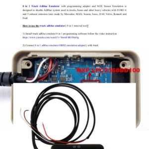 NOU Emulator 8in1 camioane vehicule grele ADblue 8 in 1 cu senzor NOx - Img 4
