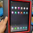 Noua tableta Launch X431 PRO V2.0 ecran 10.1 inch, spatiu conector integrat, thoughbook, antisoc recomandata pentru Service Auto/ITP, interfete easydiag