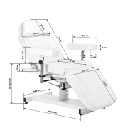 Pat Cosmetic Hidraulic Reglabil pe Înălțime, Scaun Tatuaj – Balansare, Rotire 360° - Img 6