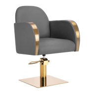 Scaun salon lux MGM GRI ,Pompă Hidraulică • Reglare 52–68 cm