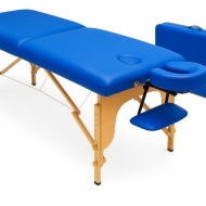 Masa masaj pliabila 2 sectiuni lemn Basic Premium 70 cm - Img 4