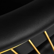 Scaun coafor Luxor black gold pompa hidraulica ,suport de picioare - Img 2