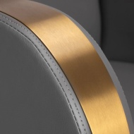 Scaun salon lux MGM GRI ,Pompă Hidraulică • Reglare 52–68 cm  - Img 6