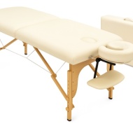 Masa masaj pliabila 2 sectiuni lemn Basic Premium 70 cm - Img 2