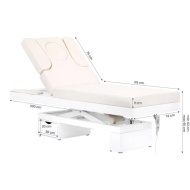 Pat de masaj electric Premium cu LED și reglare electrică | 200 × 76 cm - Img 3