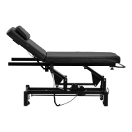 Pat cosmetic electric profesional negru FORTE 75 cu reglare electrică a înălțimii