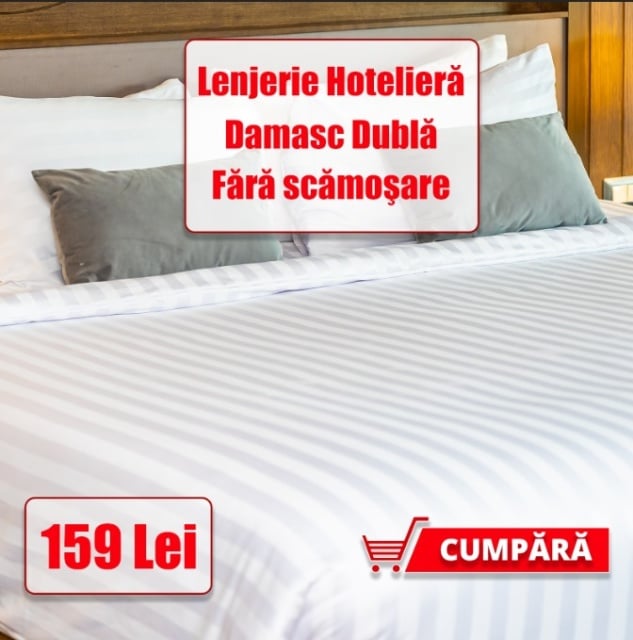 Lenjerie Dubla DAMASC TC250 145 g/mp - dunga lata -fara scamosare- OFERTA SARBATORI