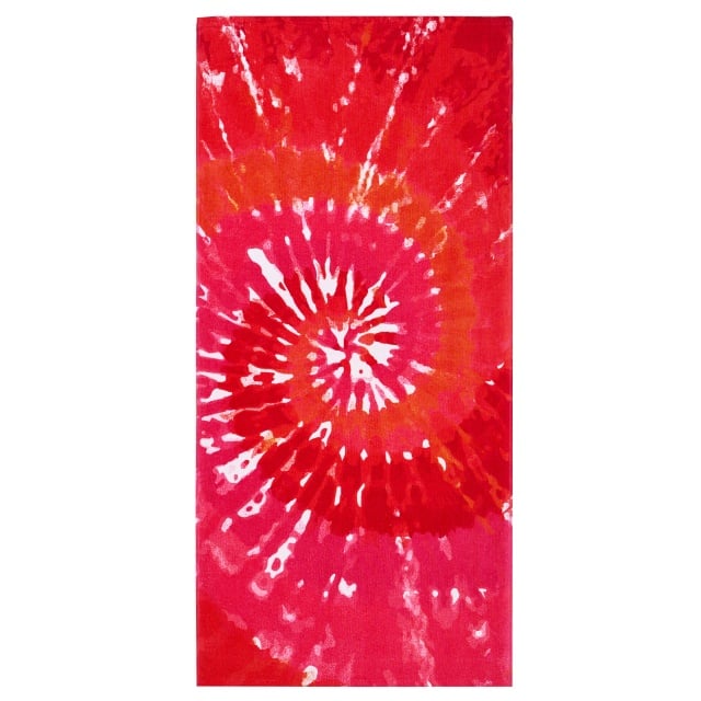 Prosop plajă 70x152cm Model RED TIE DYE