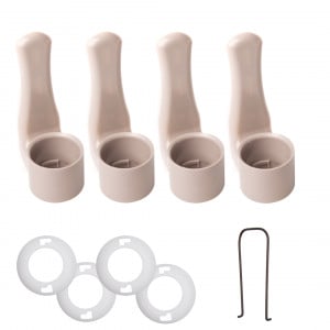 Set Suport Holder Pentru Dispenser - Crem