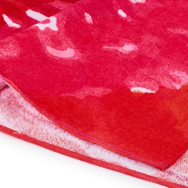 Prosop plajă 70x152cm Model RED TIE DYE - 2 | YEO