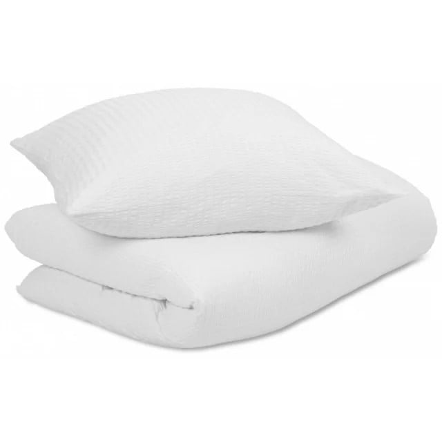 Lenjerie de pat hotel CREPON 125 gr/mp (Dimensiune lenjerie: King Size (pat matrimonial)) - 2 | YEO