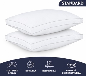 Pernă Hotel Collection Bedding – Set 2 bucăți, 50x60x10 cm - Img 4