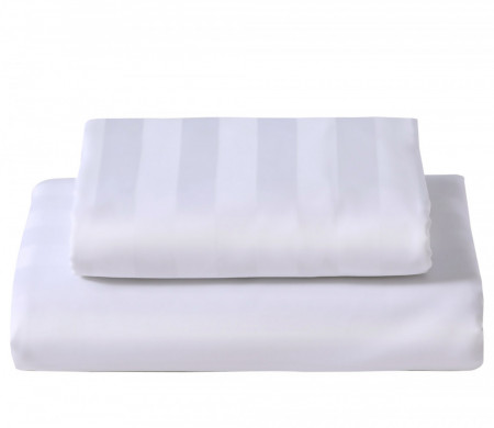 Set 10 Lenjerii de pat Hotel - DAMASC GROS Dungat 150 g/mp - dunga 2,7 cm - Single - Img 3
