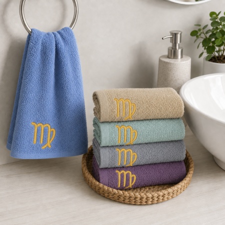 Set 5 prosoape de mâini și bucătărie cu broderie Fecioara 30 × 50 cm, 400 g/m² - Img 4