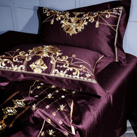 Lenjerie Luxury Exquisite Gold Royal Brodata - Img 7
