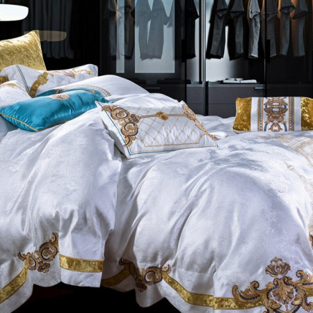 Lenjerie Luxury Exquisite Gold Royal Brodata - Img 2