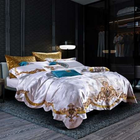 Lenjerie Luxury Exquisite Gold Royal Brodata - Img 4