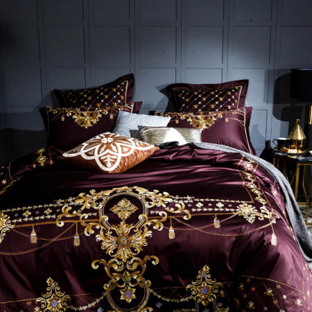 Lenjerie Luxury Exquisite Gold Royal Brodata - Img 2