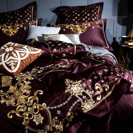 Lenjerie Luxury Exquisite Gold Royal Brodata - Img 3