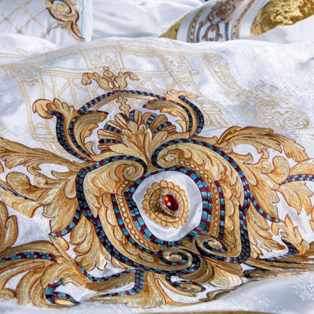 Lenjerie Luxury Exquisite Gold Royal Brodata - Img 6