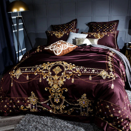 Lenjerie Luxury Exquisite Gold Royal Brodata - Img 4