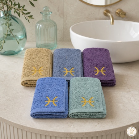 Set 5 prosoape de mâini și bucătărie cu broderie Pesti 30 × 50 cm, 400 g/m² - Img 3