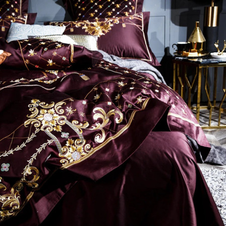 Lenjerie Luxury Exquisite Gold Royal Brodata - Img 5