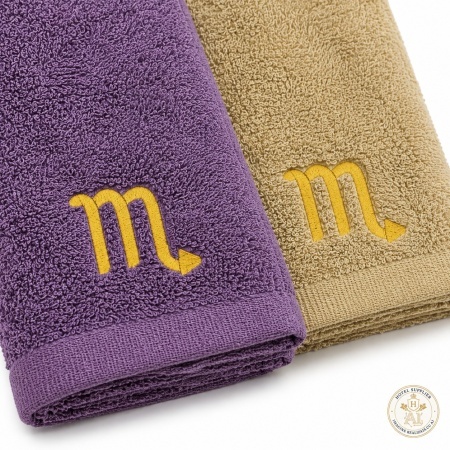 Set 5 prosoape de mâini și bucătărie cu broderie Scorpion 30 × 50 cm, 400 g/m² - Img 5