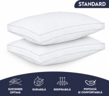 Pernă Hotel Collection Bedding – Set 2 bucăți, 50x60x10 cm - Img 4