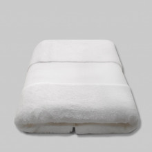 Prosop baie pentru brodat, Bumbac 100%, alb, 70x140cm - 700g/mp - Img 3