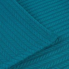 Cuvertură Pled tip Spic Turcoaz– 240 × 240 cm, 100% bumbac, 300 g/mp - Img 2
