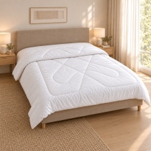 Pilotă de iarnă din lână 220 × 200 cm, 650 g/m², exterior ranfors 100% bumbac – Hotel Supplier