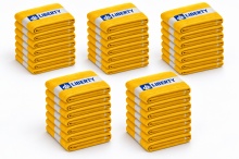 Set 40 prosoape Liberty galbene, 100% bumbac, 50 × 90 cm, 500 g/m²