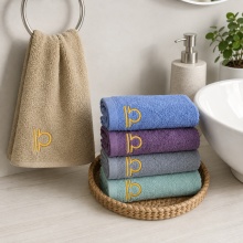 Set 5 prosoape de mâini și bucătărie cu broderie Balanță, 30 × 50 cm, 400 g/m² - Img 3