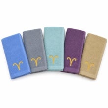 Set 5 prosoape de mâini și bucătărie cu broderie Berbec 30 × 50 cm, 400 g/m² - Img 5