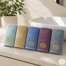 Set 5 prosoape de mâini și bucătărie cu broderie Rac 30 × 50 cm, 400 g/m² - Img 3