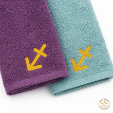 Set 5 prosoape de mâini și bucătărie cu broderie Sagetator 30 × 50 cm, 400 g/m² - Img 2
