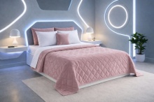 Cuvertură de pat velour matlasată – 220x240 cm – finisaj elegant