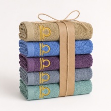 Set 5 prosoape de mâini și bucătărie cu broderie Balanță, 30 × 50 cm, 400 g/m² - Img 4