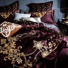 Lenjerie Luxury Exquisite Gold Royal Brodata - Img 3