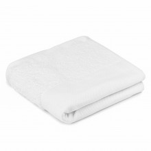 Prosop baie pentru brodat, Bumbac 100%, alb, 50x90cm - 700g/mp - Img 4