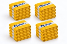 Set 20 prosoape Liberty galbene, 100% bumbac, 50 × 90 cm, 500 g/m²