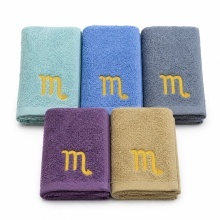 Set 5 prosoape de mâini și bucătărie cu broderie Scorpion 30 × 50 cm, 400 g/m²