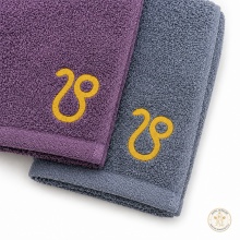 Set 5 prosoape de mâini și bucătărie cu broderie Leu 30 × 50 cm, 400 g/m² - Img 5